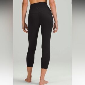 Lululemon Align Scalloped Hem High-Rise Crop 23"